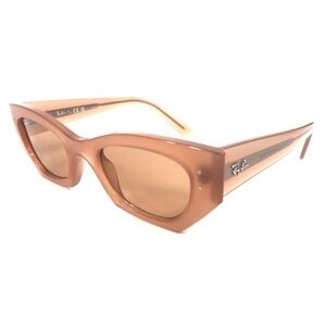 Ray-Ban Sunglasses RB4430 ZENA 6778/7 Cannella Cloudy Shiny Frames Orange Lenses